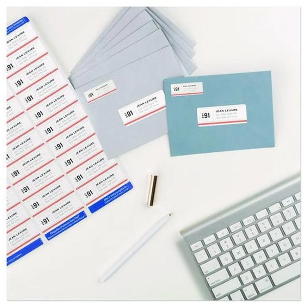 Clearance 1 in. x 2.63 in. Address Labels with Sure Feed Technology for Laser Printers - White (30/Sheet, 250 Sheets/Box) Labels & Label Makers