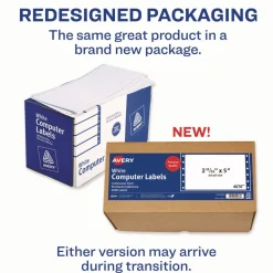 Online 2.94 in. x 5 in. Pin-Fed/Dot Matrix Printer Mailing Labels - White (3000/Box) Labels & Label Makers