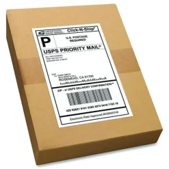 Outlet 5.5 in. x 8.5 in. Shipping Labels-Bulk Packs for Inkjet/Laser Printers - White (2/Sheet, 250 Sheets/Box) Labels & Label Makers