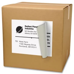 8.5 in. x 11 in. Shipping Labels with TrueBlock Technology for Inkjet/Laser Printers - White (500/Box) Labels & Label Makers