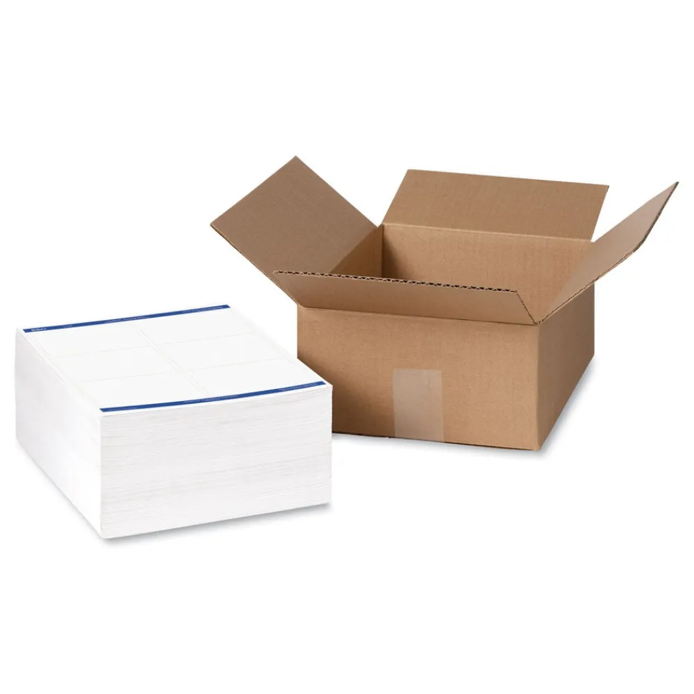 Outlet 3.33 in. x 4 in. Shipping Labels with TrueBlock Technology for Inkjet/Laser Printers - White (6/Sheet, 500 Sheets/Box) Labels & Label Makers