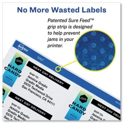 Outlet 3.33 in. x 4 in. Shipping Labels with TrueBlock Technology for Inkjet/Laser Printers - White (6/Sheet, 500 Sheets/Box) Labels & Label Makers