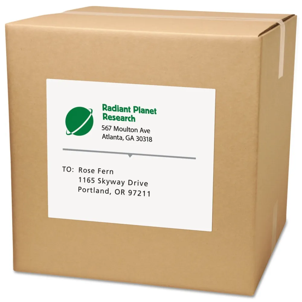 Sale 8.5 in. x 11 in. Shipping Labels-Bulk Packs for Inkjet/Laser Printers - White (250/Box) Labels & Label Makers