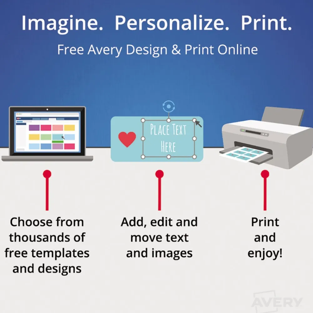 Online 4 in. x 3 in. Top Load Clip-Style Name Badge Holder with Laser/Inkjet Insert - White (40/Box) Labels & Label Makers