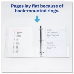 Discount 3 Round Rings 1 in. Capacity 14 in. x 8.5 in. Legal Durable View Binder - White Binders & Binding Supplies