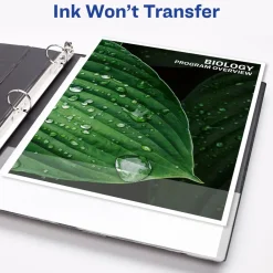 New 3 Slant Rings 1 in. Capacity 11 in. x 8.5 in. Durable View Binder with DuraHinge - White (12/Carton) Binders & Binding Supplies