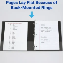 New 3 Slant Rings 1 in. Capacity 11 in. x 8.5 in. Durable View Binder with DuraHinge - White (12/Carton) Binders & Binding Supplies