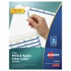 Sale Index Maker 11 in. x 8.5 in. 3-Tab Print and Apply Clear Label Dividers - White (25/Box) Binders & Binding Supplies