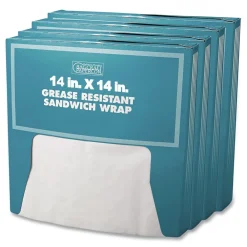 Best 14 x 14 Grease-Resistant Paper Wraps and Liners - White (4000/Carton) Tabletop And Serveware