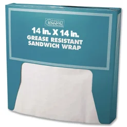 Best 14 x 14 Grease-Resistant Paper Wraps and Liners - White (4000/Carton) Tabletop And Serveware