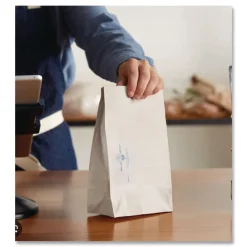 Discount Dubl Wax 6.13 in. x 12.38 in. SOS Bakery Bags - White (1000/Carton) Tabletop And Serveware