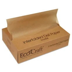 Outlet EcoCraft 8 x 10.75 Interfolded Soy Wax Deli Sheets (12/Carton) Tabletop And Serveware