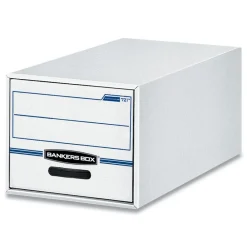 Discount 16.75 in. x 19.5 in. x 11.5 in. STOR/DRAWER Basic Space-Savings Storage Drawers for Legal Files - White/Blue (6/Carton) Desk Accessories & Office Organizers