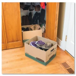 New 12.5 in. x 16.25 in. x 10.25 in. STOR/FILE Medium-Duty 100% Recycled Letter/Legal Storage Boxes - Kraft (20/Carton) Desk Accessories & Office Organizers