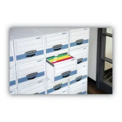 New 14 in. x 25.5 in. x 11.5 in. STOR/DRAWER STEEL PLUS Letter Storage Drawers - Kraft/Green (6/Carton) Desk Accessories & Office Organizers