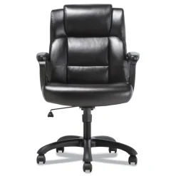 Hot HON Sadie Mid-Back Ergonomic Executive Chair, Black Leather Office Furniture & Lighting