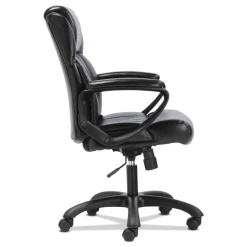 Hot HON Sadie Mid-Back Ergonomic Executive Chair, Black Leather Office Furniture & Lighting