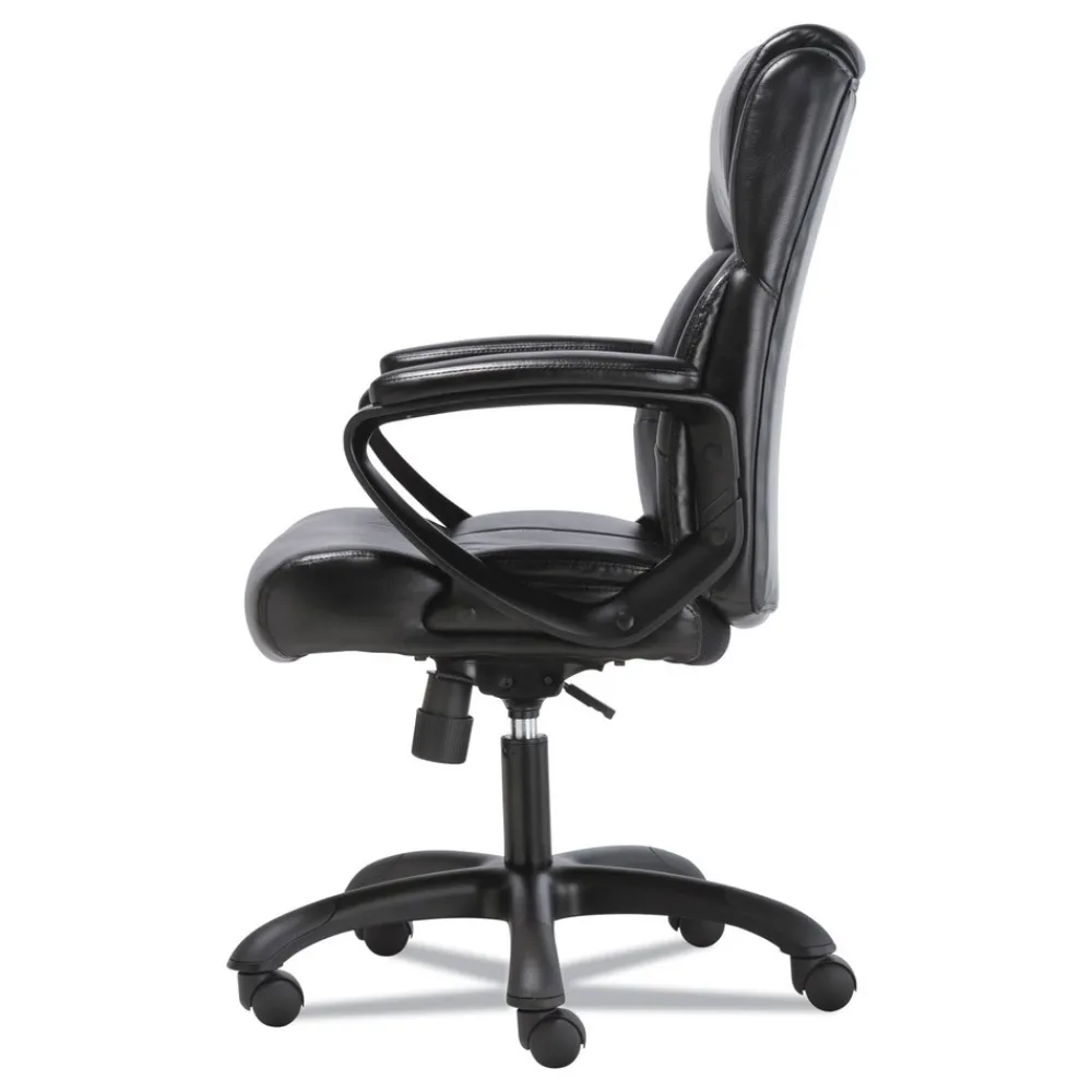 Hot HON Sadie Mid-Back Ergonomic Executive Chair, Black Leather Office Furniture & Lighting