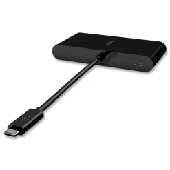Hot 4K HDMI/USB-A/USB-C/VGA 4.9 ft. USB-C Multimedia plus Charge Adapter - Black Office Electronics & Batteries