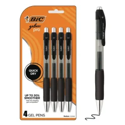 Sale Gel-ocity Pro 0.7 mm Medium Gel Pen - Black Ink/Translucent Black/Black Barrel (4/Pack) Pens, Pencils & Markers