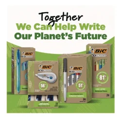 Clearance Medium 1 mm Ecolutions Retractable Gel Pen - Assorted Ink Colors, Blue Barrel (12/Pack) Pens, Pencils & Markers