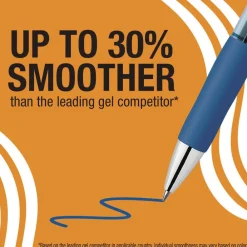 Online Medium 0.7 mm Gel-ocity Pro Quick Dry Retractable Gel Pen - Blue Ink, Blue/Clear Barrel (12/Pack) Pens, Pencils & Markers