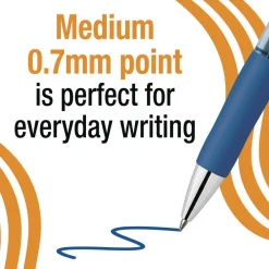 Online Medium 0.7 mm Gel-ocity Pro Quick Dry Retractable Gel Pen - Blue Ink, Blue/Clear Barrel (12/Pack) Pens, Pencils & Markers