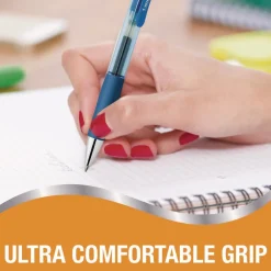 Online Medium 0.7 mm Gel-ocity Pro Quick Dry Retractable Gel Pen - Blue Ink, Blue/Clear Barrel (12/Pack) Pens, Pencils & Markers