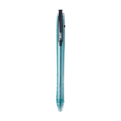 New ReVolution Ocean Bound Medium 1 millimeter Retractable Ballpoint Pen - Black Ink/Translucent Blue Barrel (1-Dozen) Pens, Pencils & Markers