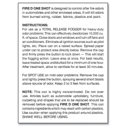 New 5 oz Fire D One Shot Aerosol (12/Carton) Cleaning & Janitorial Supplies