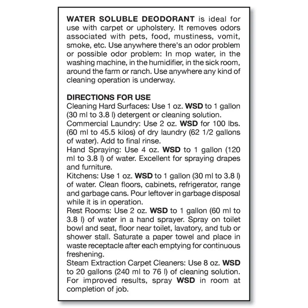 1-Gal. Water-Soluble Deodorant - Mountain Air (4/Carton) Cleaning & Janitorial Supplies