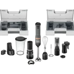 kitchen wand Cordless Blender 6-in-1 Kitchen Multi-Tool - Grey Kitchen Appliances