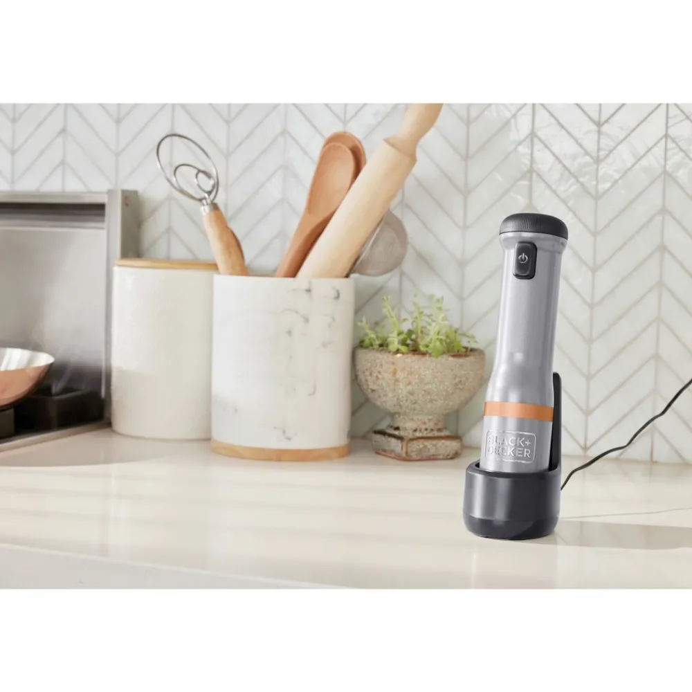New kitchen wand Cordless Blender 3-in-1 Kitchen Multi-Tool - Grey Kitchen Appliances
