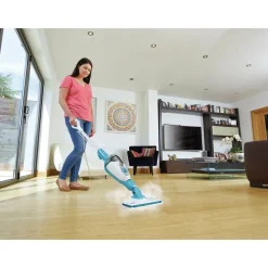 120V Complete Steam Cleaning Solution 7-in-1 Cordless Steam Mop plus Glove Cleaning & Janitorial Supplies