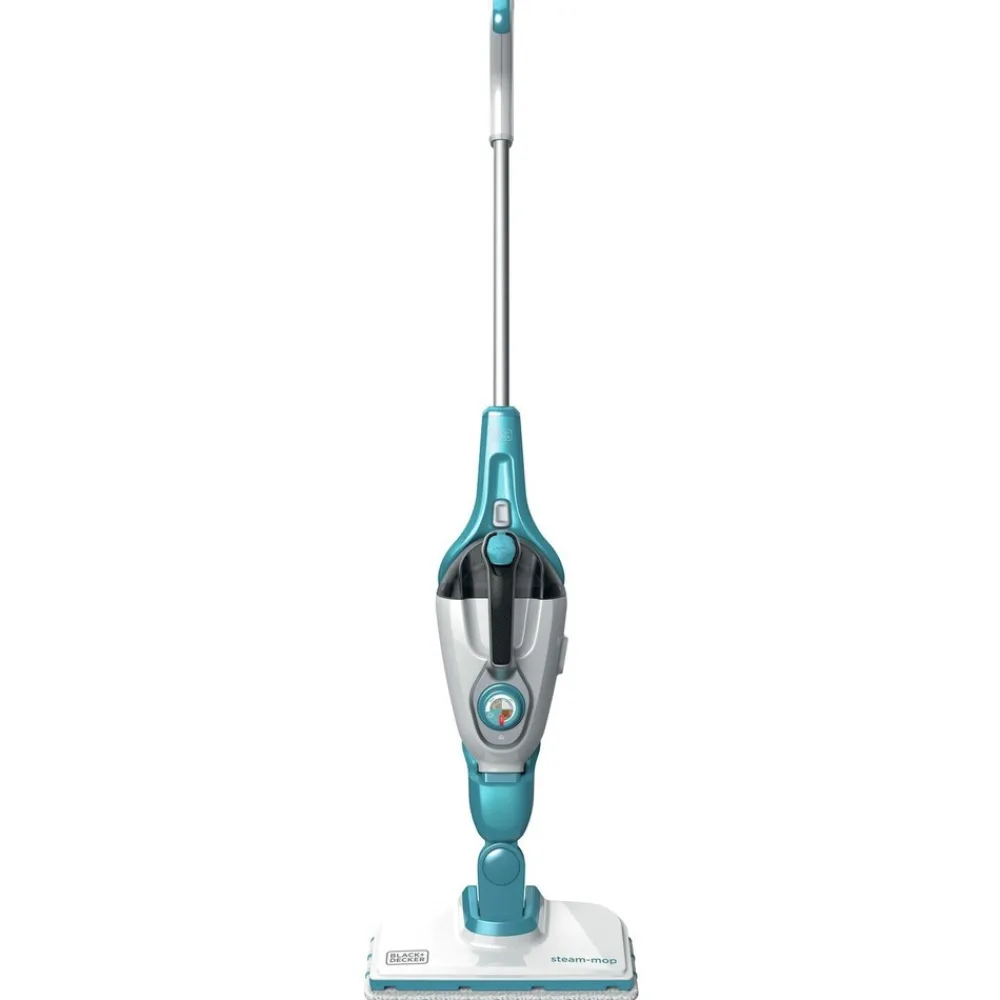 Discount 120V 5-in-1 Electric Corded Steam Mop and Portable Steamer - Blue and White Cleaning & Janitorial Supplies