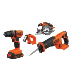 Sale 20V MAX Lithium-Ion Brushed Cordless 4-Tool Power Tool Combo Kit (1.5 Ah) Combo Kits