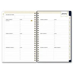 8 in. x 5 in. 12-Month (Jan-Dec 2026) Day Designer Peyton Weekly/Monthly Planner - Navy Cover Calendars & Planners
