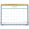 Discount 22 in. x 17 in. 12-Month (Jan to Dec): 2026 Tile Monthly Desk Pad Calendar - Geometric Artwork, White/Blue/Green Sheets Calendars & Planners