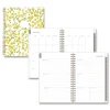 New 8 in. x 5 in. 12-Month (Jan to Dec): 2026 Mimosa Weekly/Monthly Planner - Lemon Artwork, Yellow/Green/White Cover Paper & Printables
