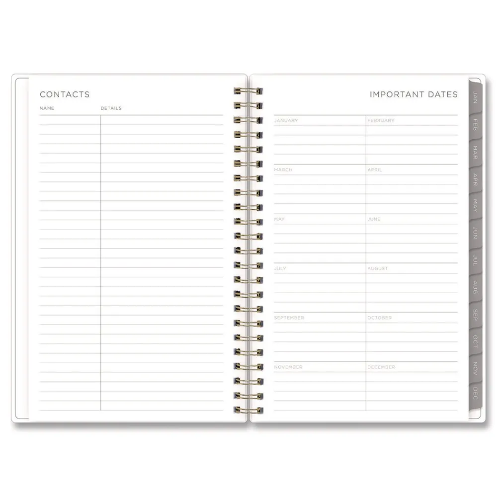 New 8 in. x 5 in. 12-Month (Jan to Dec): 2026 Mimosa Weekly/Monthly Planner - Lemon Artwork, Yellow/Green/White Cover Paper & Printables