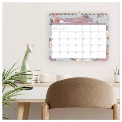 Online 15 in. x 12 in. 12-Month (Jan to Dec): 2026 Tula Monthly Wall Calendar - Floral Artwork, White/Multicolor Sheets Calendars & Planners