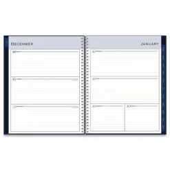Outlet 11 in. x 8.5 in. 12-Month (Jan to Dec): 2026 Passages Weekly/Monthly Planner - Navy Cover Paper & Printables