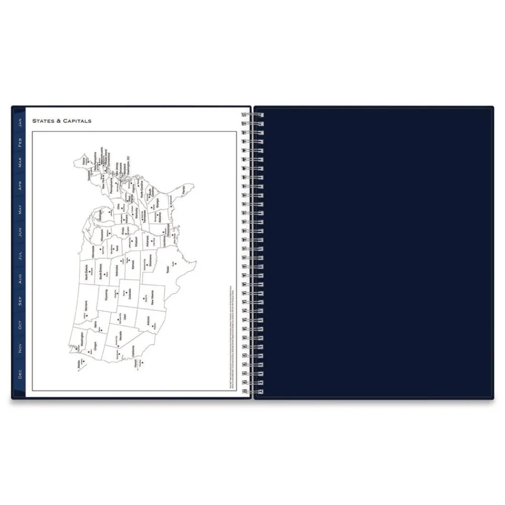 Outlet 11 in. x 8.5 in. 12-Month (Jan to Dec): 2026 Passages Weekly/Monthly Planner - Navy Cover Paper & Printables