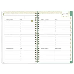 Hot 8 in. x 5 in. 12-Month (Jan-Dec 2026) Day Designer Peyton Weekly/Monthly Planner - White Calendars & Planners