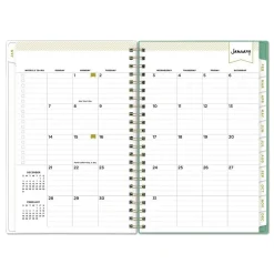 Hot 8 in. x 5 in. 12-Month (Jan-Dec 2026) Day Designer Peyton Weekly/Monthly Planner - White Calendars & Planners