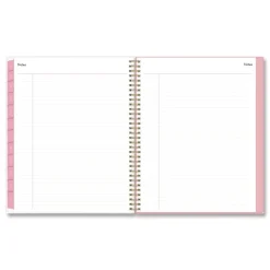 Discount 11 in. x 8.5 in. 12-Month (Jan to Dec): 2026 Mimi Pink Monthly Planner - Floral Artwork, Pink/Blue/Rose Cover Paper & Printables