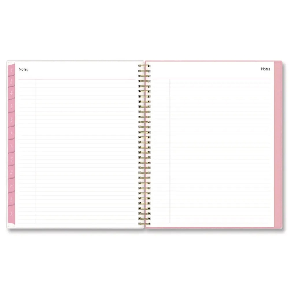 Discount 11 in. x 8.5 in. 12-Month (Jan to Dec): 2026 Mimi Pink Monthly Planner - Floral Artwork, Pink/Blue/Rose Cover Paper & Printables