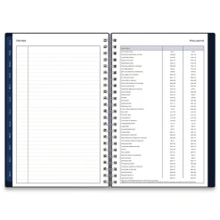 Best 8 in.x 5 in. 12-Month (Jan to Dec): 2026 Passages Weekly/Monthly Planner - Navy Cover Paper & Printables