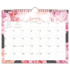 Best 12-Month (Jan to Dec): 2026 Joselyn Monthly Wall Calendar - Floral Artwork, White/Multicolor Sheets Calendars & Planners