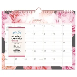 Best 12-Month (Jan to Dec): 2026 Joselyn Monthly Wall Calendar - Floral Artwork, White/Multicolor Sheets Calendars & Planners